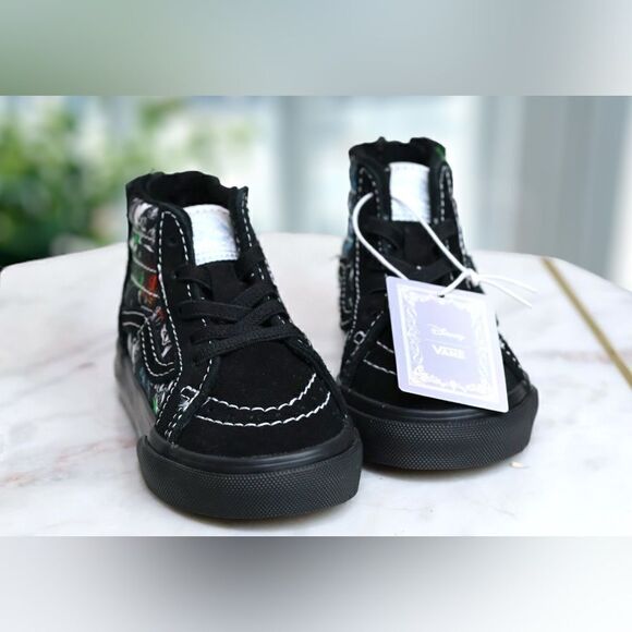 🔥🔥 Vans X Disney 100 Toddler Kids SK8-Hi Zip Villains Size 6 - Picture 6 of 16